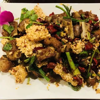 House Special Fried Pork Spare Ribs with Sizzling Rice