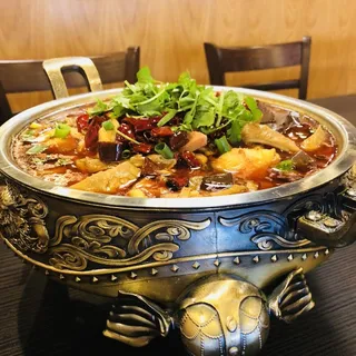 Fish and Intestine in Hot Sauce