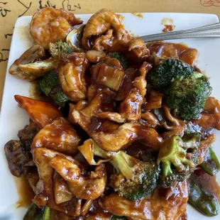 Rainbow chicken lunch