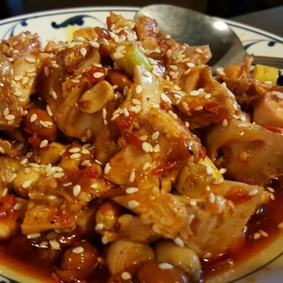 Diced Rabbit with Chili and Pepper Corn