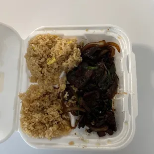 L29. Mongolian Beef Lunch Special