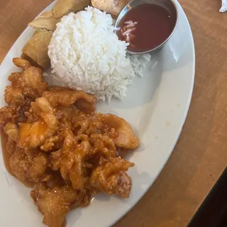 Orange Chicken Lunch Special