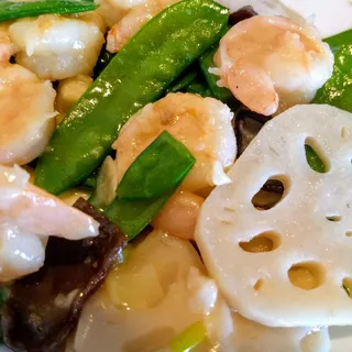 Shrimp with Lotus Root