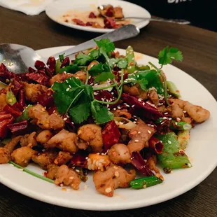 14. Fried Chicken Cubes with Chili and Garlic Sauce   10/10 !!!  Super savory !