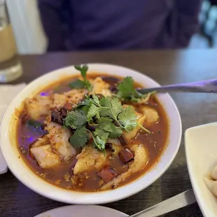 48. Poached Fish Fillets in Boiling Chili Oil