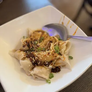78. Pork Boiled Dumplings with Red Chili Oil