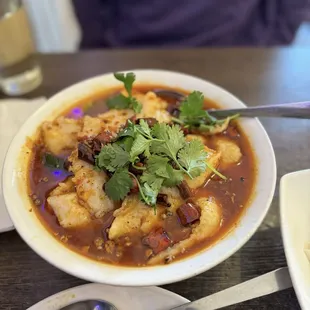 47. Poached Fish Fillets in Chili Oil