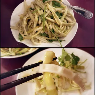 3. Cold Bamboo Shoots with Sesame Sauce Plate