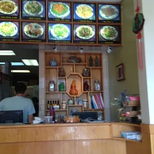 Small inside. There is a table or 2 but this place is mostly for carry out