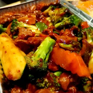 beef w/ chinese veggies ..