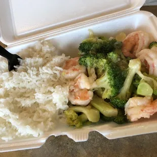 Shrimp broccoli