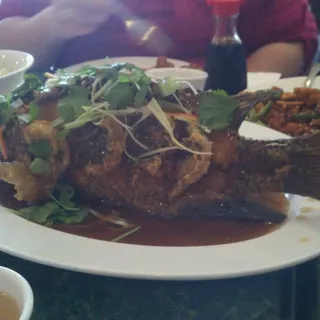 Crispy Whole Fish in Brown Sugar-Vinegar Sauce