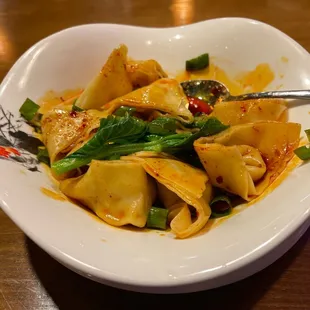 5. Szechuan Wonton with Chili Oil