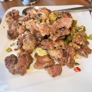 Golden Garlic Pork Spare Ribs