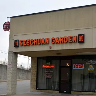 the front of the store