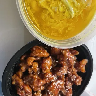 Sesame Chicken Combo (Egg Drop Soup for 1)