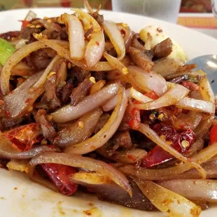 Spicy Stir Fried Duck