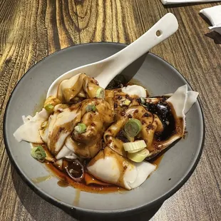 Dumplings in Spicy Sauce
