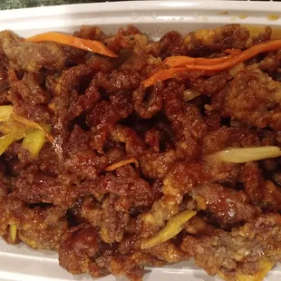 Crispy Beef, from the chef&apos;s specials menu