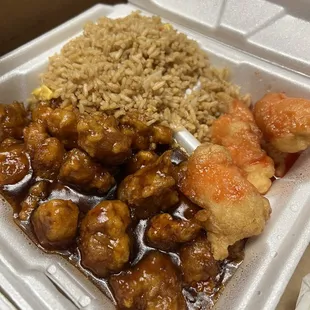 General Tso, this is fresh and just right spice.