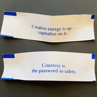 Good fortune cookies