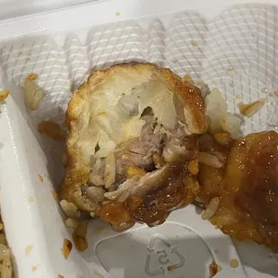 Supposed to be general tso chicken- but it&apos;s not chicken