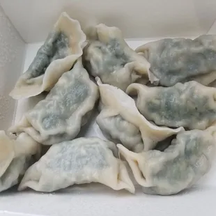 Vegetable and tofu dumplings