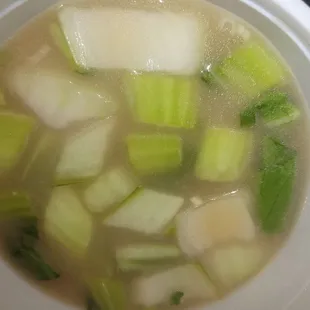 Vegetable and tofu soup