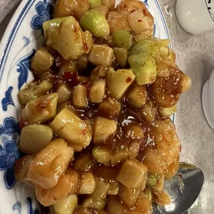 Kung pow shrimp extra spicy