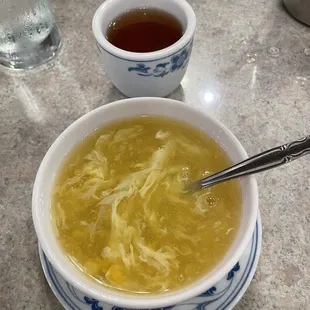 Egg Flower Soup &amp; tea