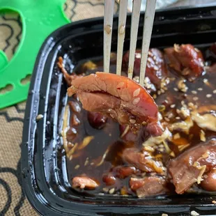 Rick hard rotten chicken- teriyaki.