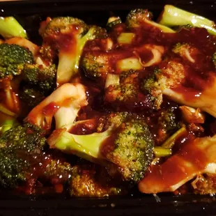 Broccoli in garlic sauce ($14). Not good. Super gloopy sauce.