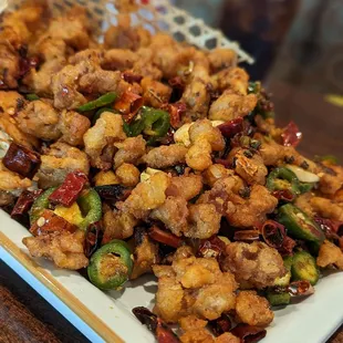 36. Three Flavor Peeper Chicken