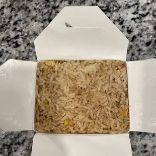 Side fried rice (no veggies just egg)