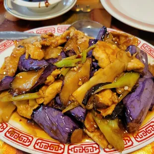 Chicken and eggplant