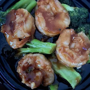 Shrimp and Shrimp with Broccoli