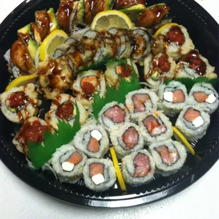 sushi, sashimi, sushi and sashimi, food