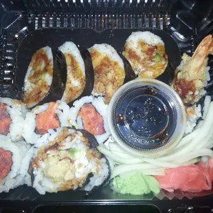 Maryland Sea King Roll and Spicy Tuna Roll