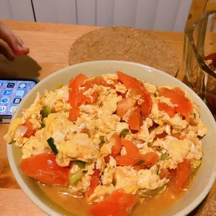 55. Scrambled Eggs with Tomatoes  so good!!