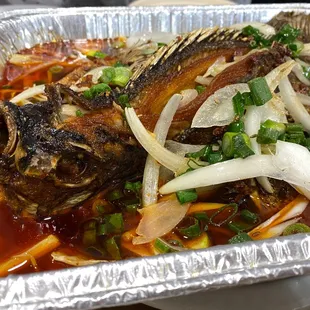 Whole Fish In Hot Chinese Chile Oil