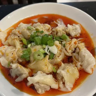 12 Piece Wonton in Hot Chili Oil