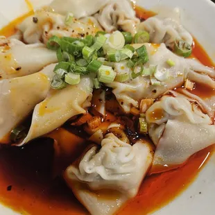 Spicy wontons. They been doing it since before it got popular