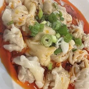12 Piece Wonton in Hot Chili Oil