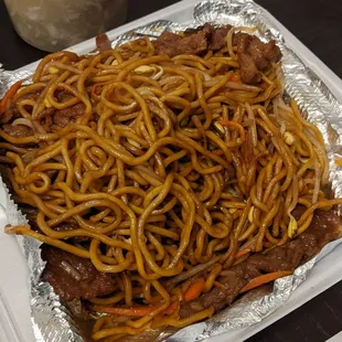 Beef chow mein