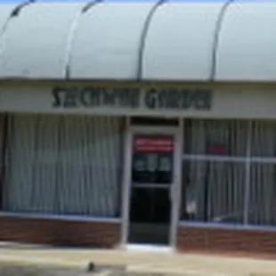 the front of the building