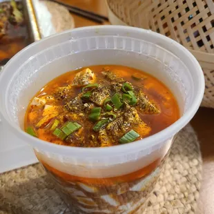 Close up of 麻坡豆腐 Mapo Tofu