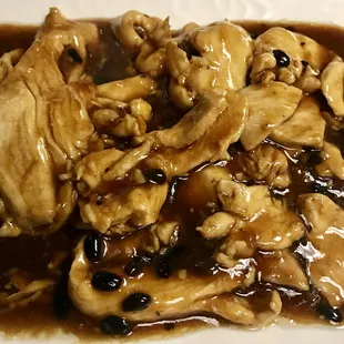 Chicken with black bean sauce