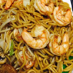 Shrimp lo mein