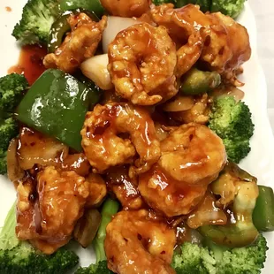 Szechwan prawns