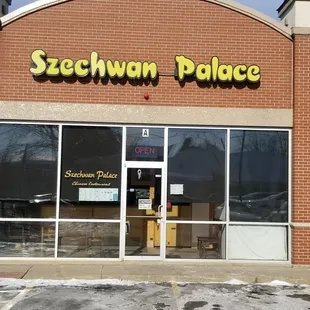 the front of the store
